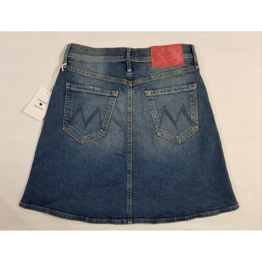 🆕 MOTHER x Miranda Kerr The Snap Down Mini Flare Skirt High Spirits 27 $198 - Picture 6 of 16